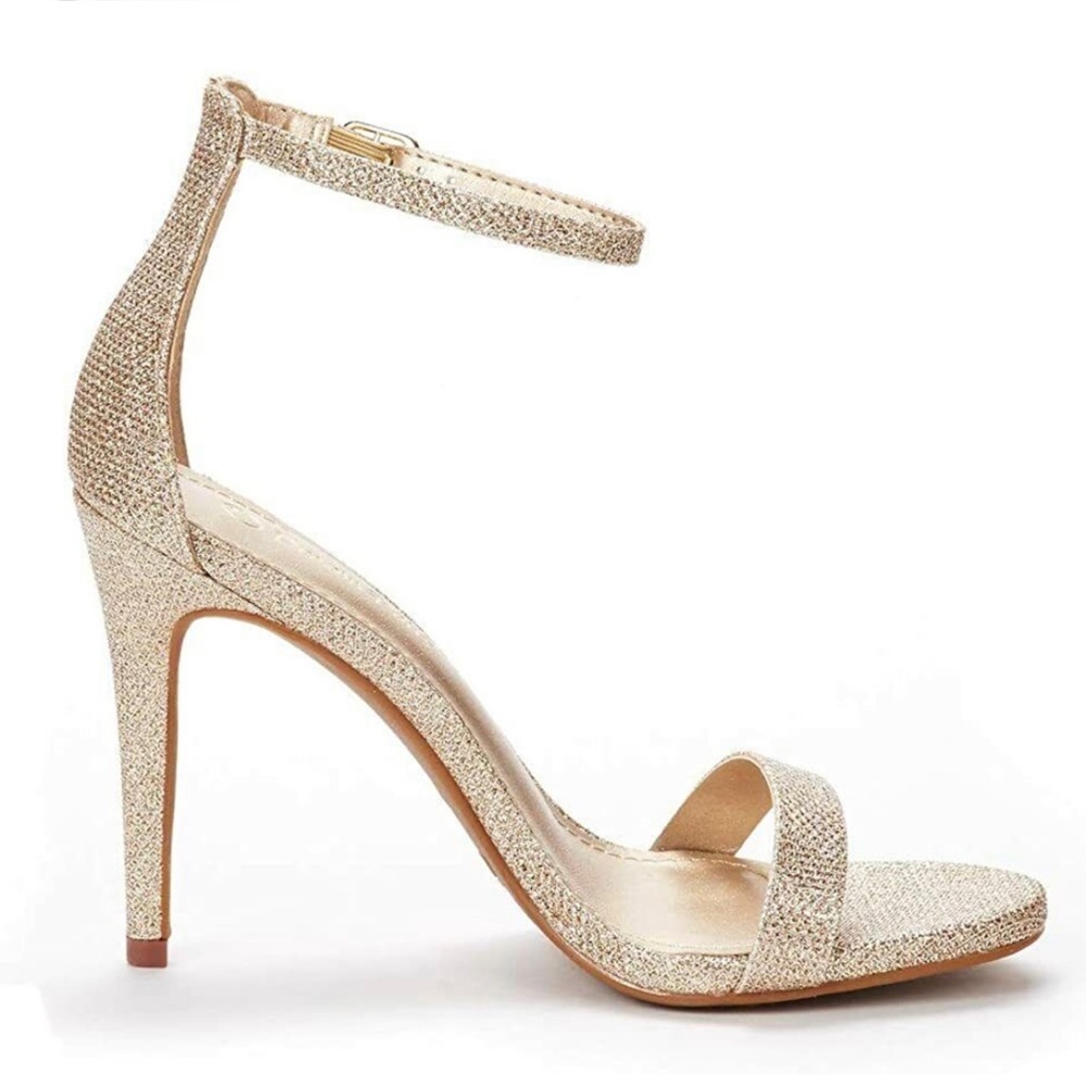 NIB***DREAM PAIRS/ Karrie/High Stiletto/ Gold/Glitter / SIZE 8
